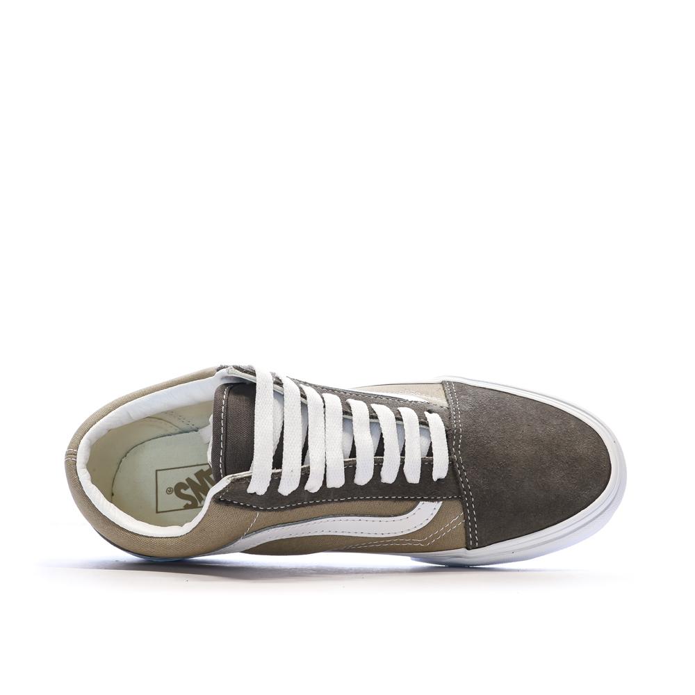 Marrón/Beige Zapatillas Hombre Vans Old Skool Canvas Block B ver 4