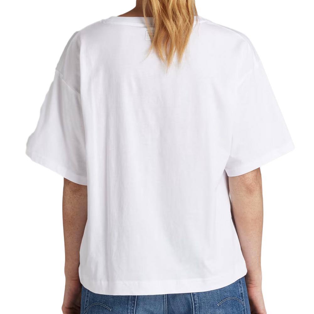 T-shirt Blanc Femme G-Star Raw D23357 vue 2