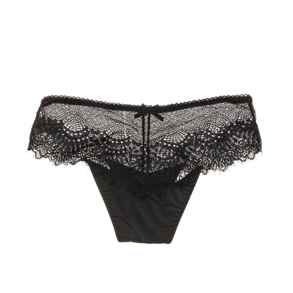 Tanga Noir Femme Les Petites Bombes MYO vue 2