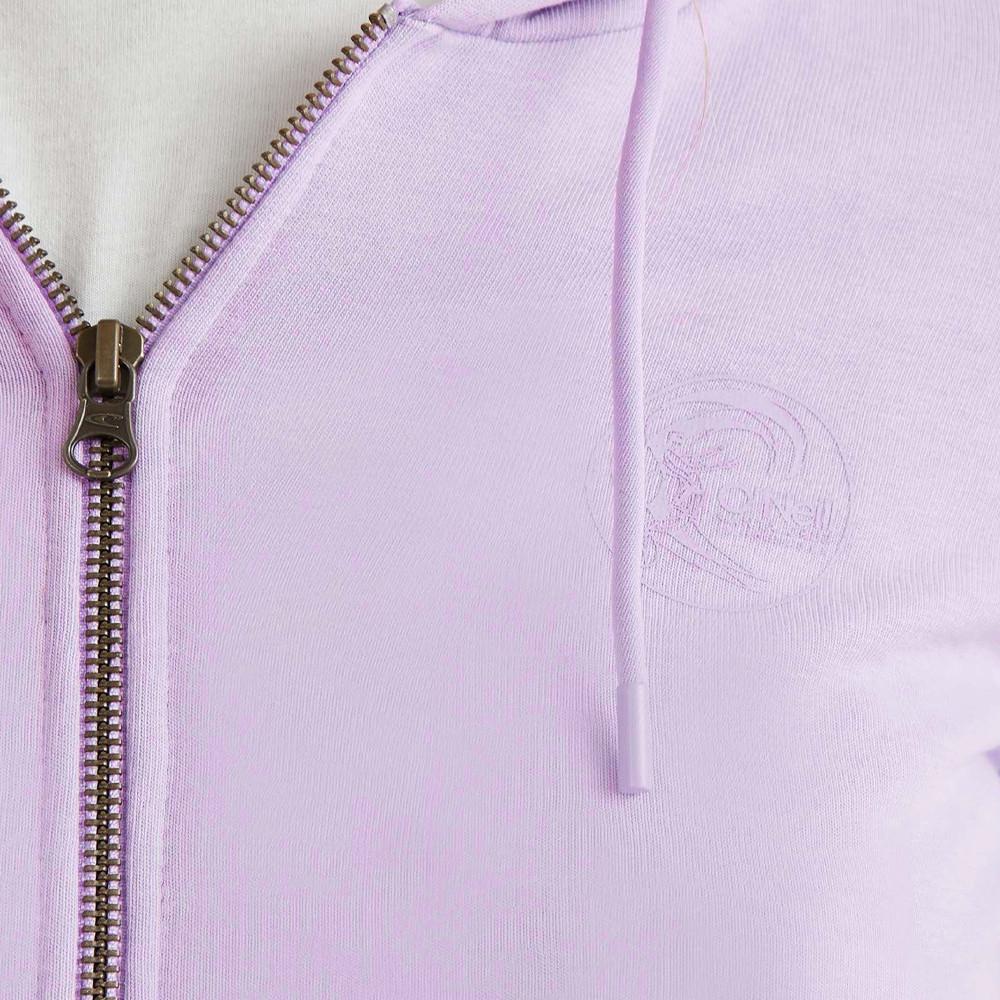 Sweat Zippé à capuche Violet Femme O'Neill Circle Surfer vue 3