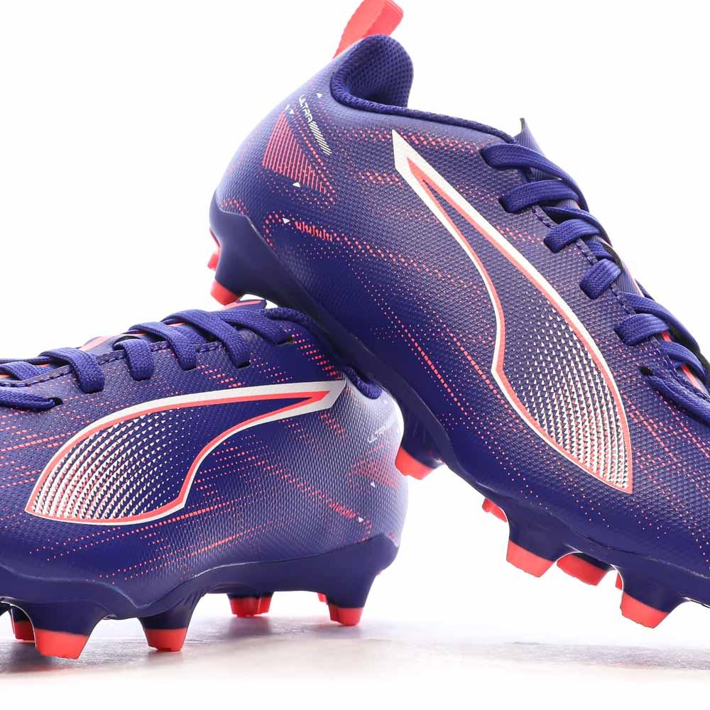 Chaussures de football Violette Garçon Puma Ultra 5 Play FG/AG vue 7