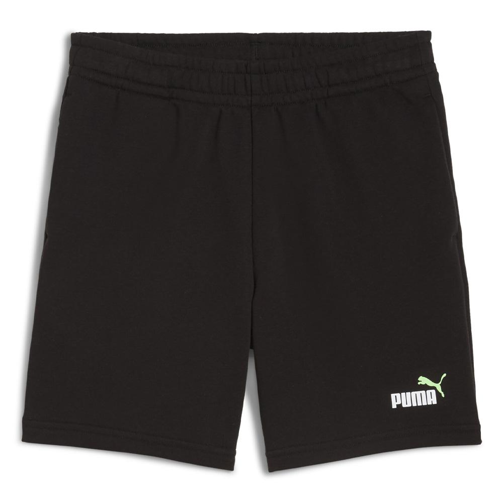 Short Noir Garçon Puma Ess2 Color No.1 Logo pas cher