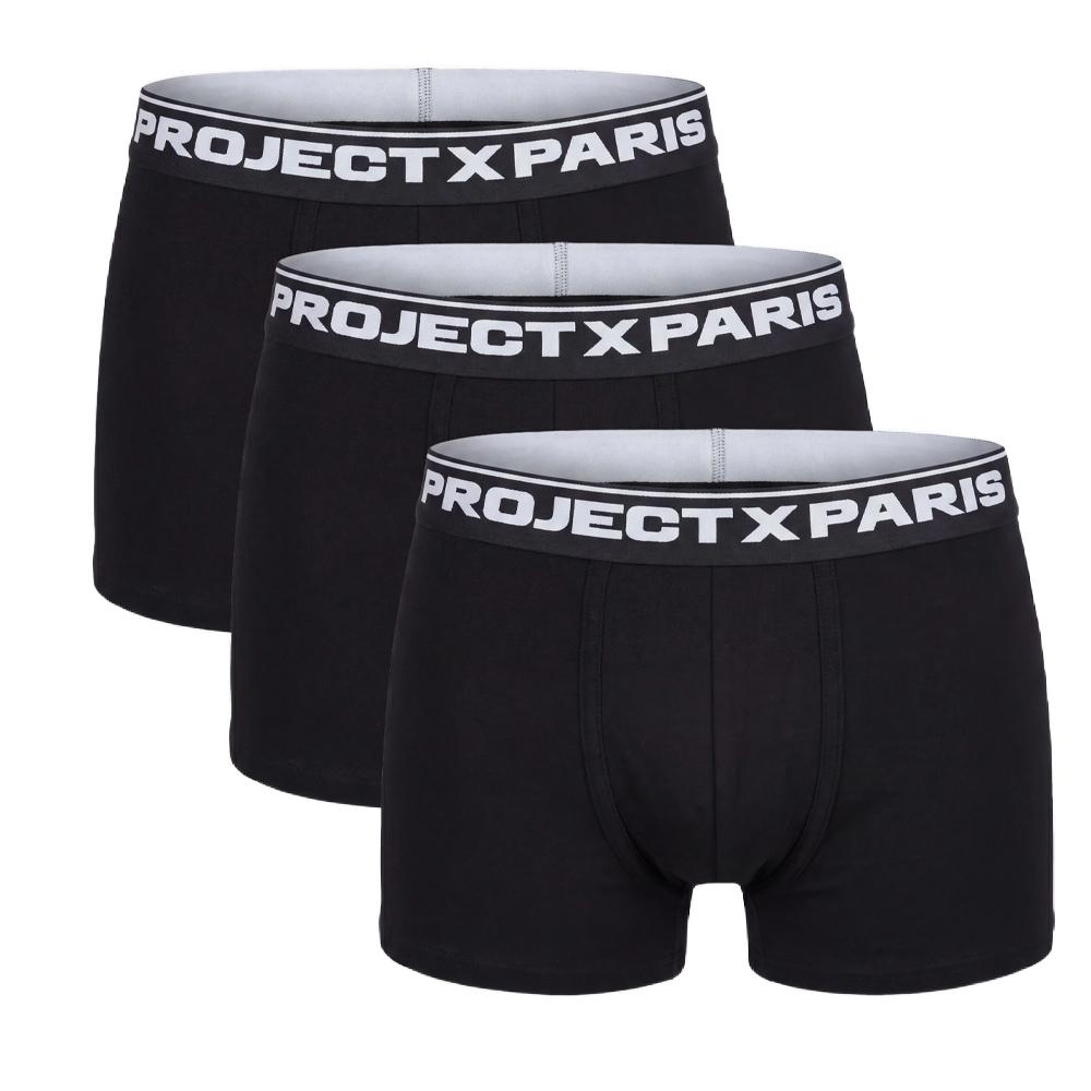 x3 Boxers Noir Homme Project X Paris ITH69 pas cher