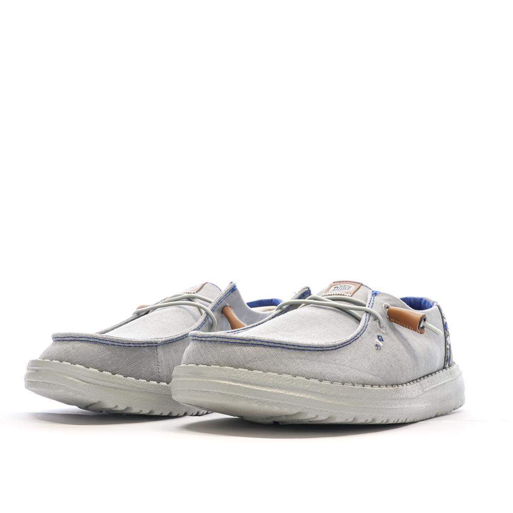 Chaussures Grises Femme Hey Dude Chambray Boho vue 6