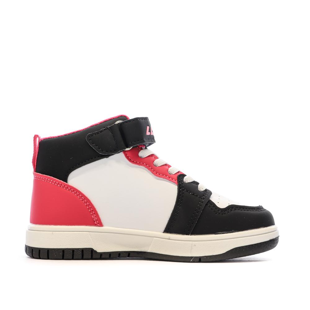 Baskets Blanche/Noir/Rose Garçon Lotto Ravenne vue 2