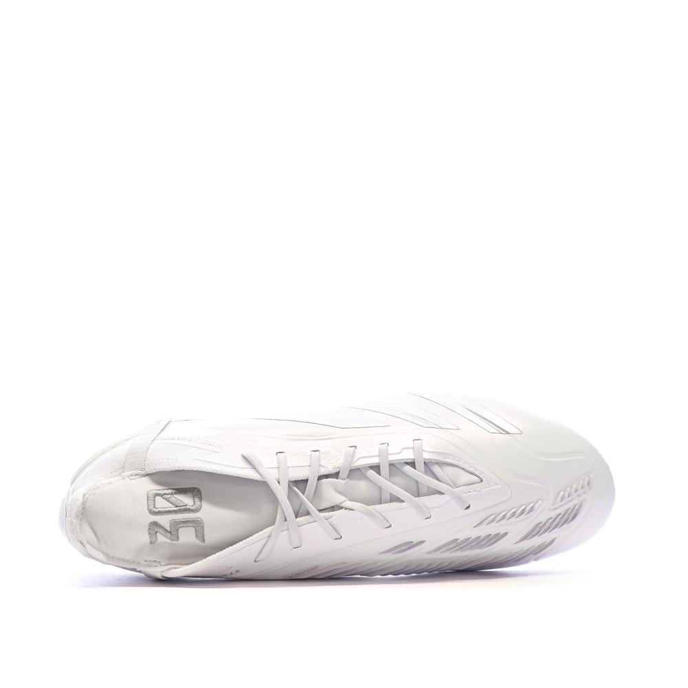Chaussures de football Blanches Homme Adidas Predator Elite vue 3