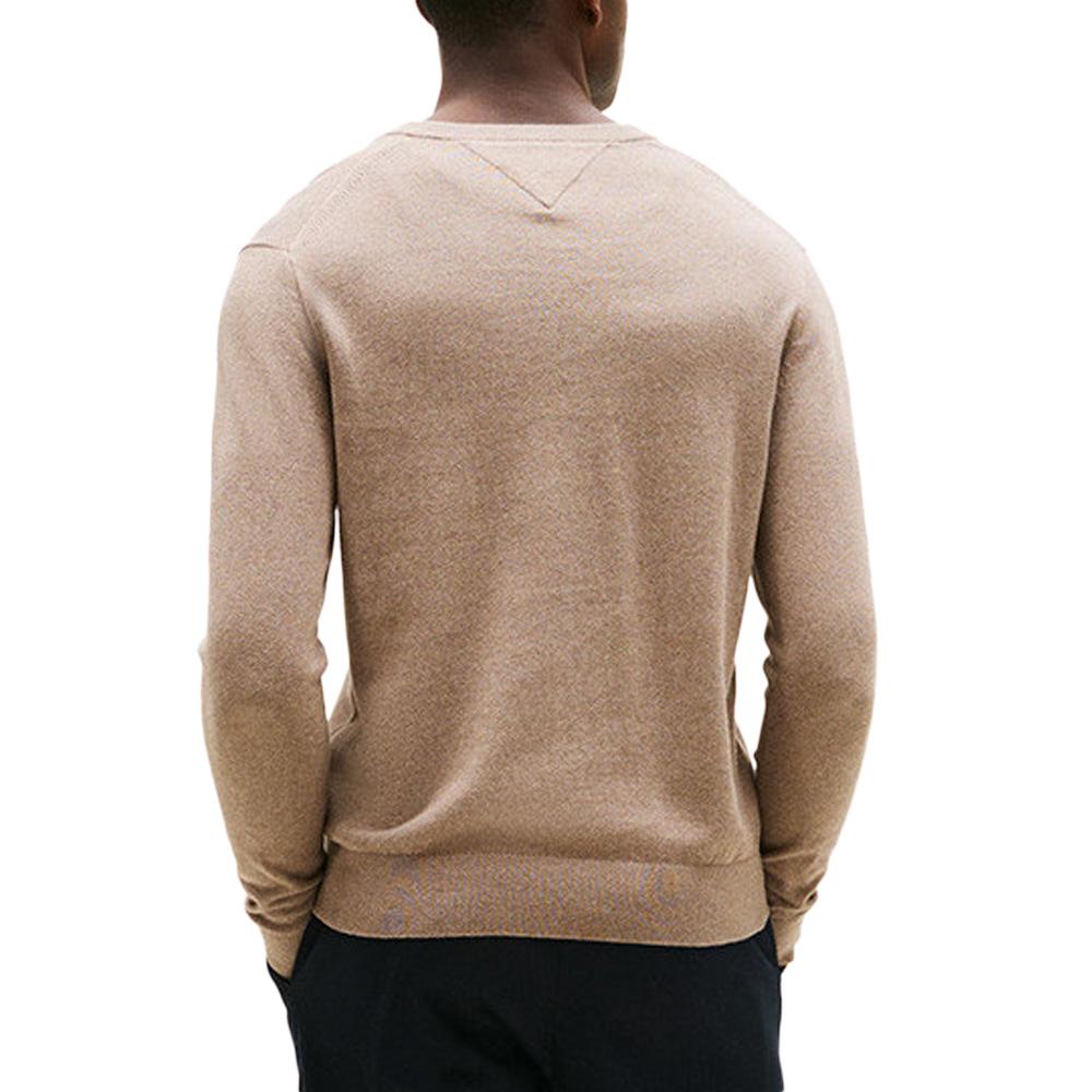 Pull Marron Homme Tommy Hilfiger Pima MW0MW28047 vue 2