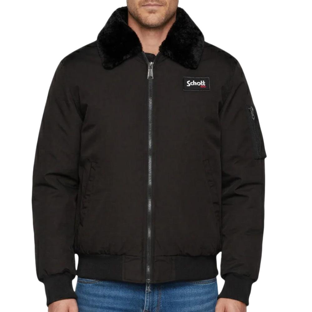 Blouson Noir Homme Schott AIRTOP pas cher