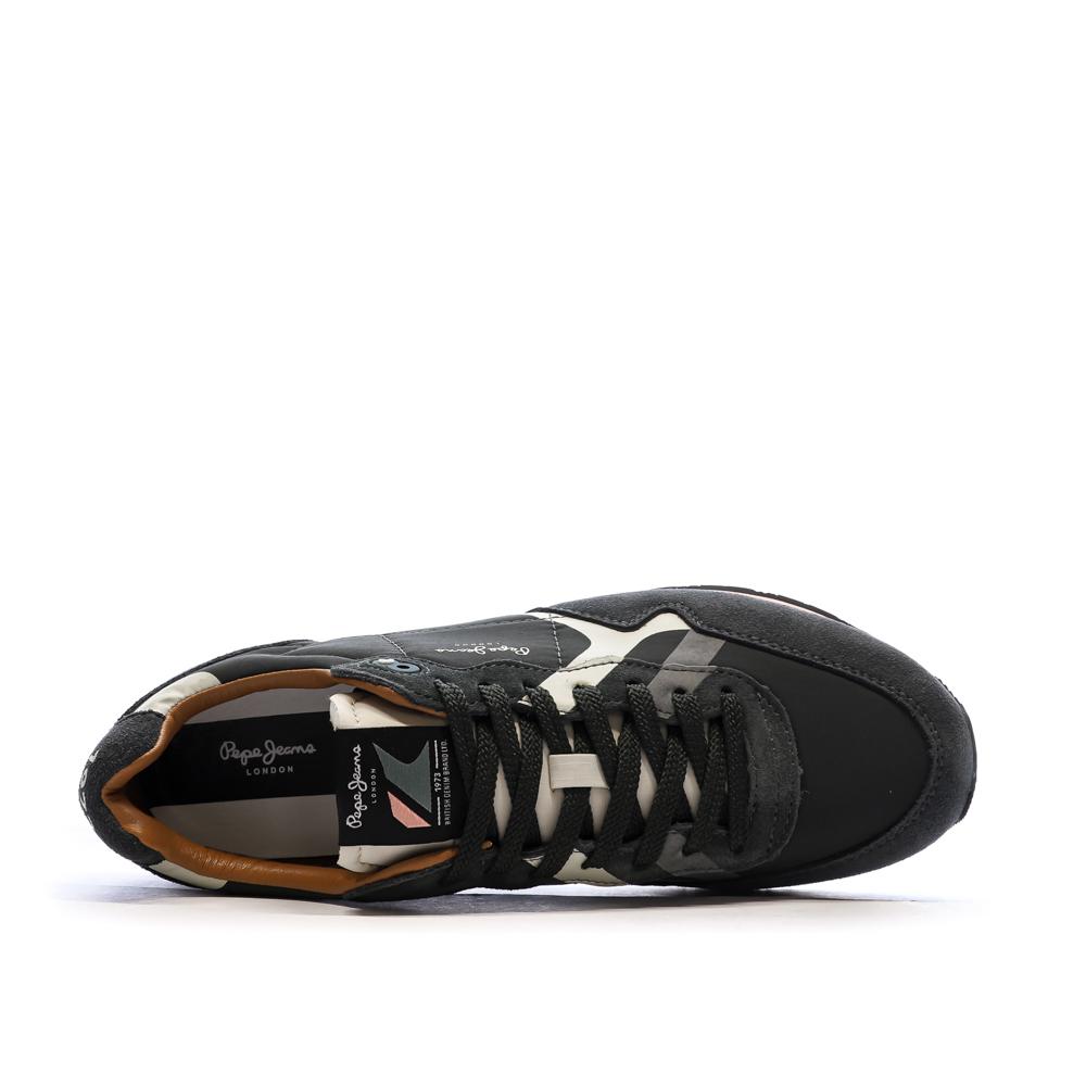 Baskets Noir/Rose Homme Pepe jeans Brit Prints vue 4