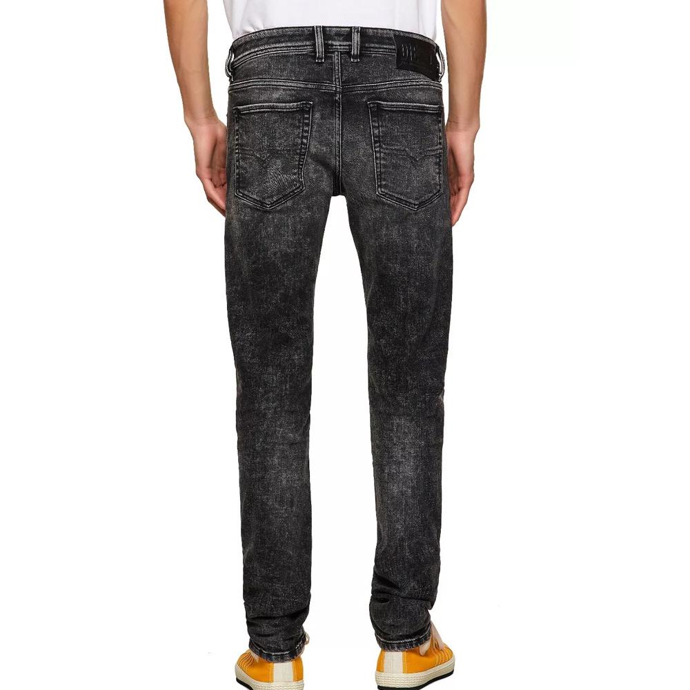 Jean Droit Gris Homme Diesel Sleenker vue 2