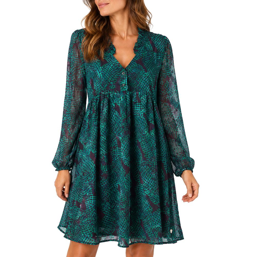Robe Verte Femme Freeman Porter Rayane Checkers pas cher