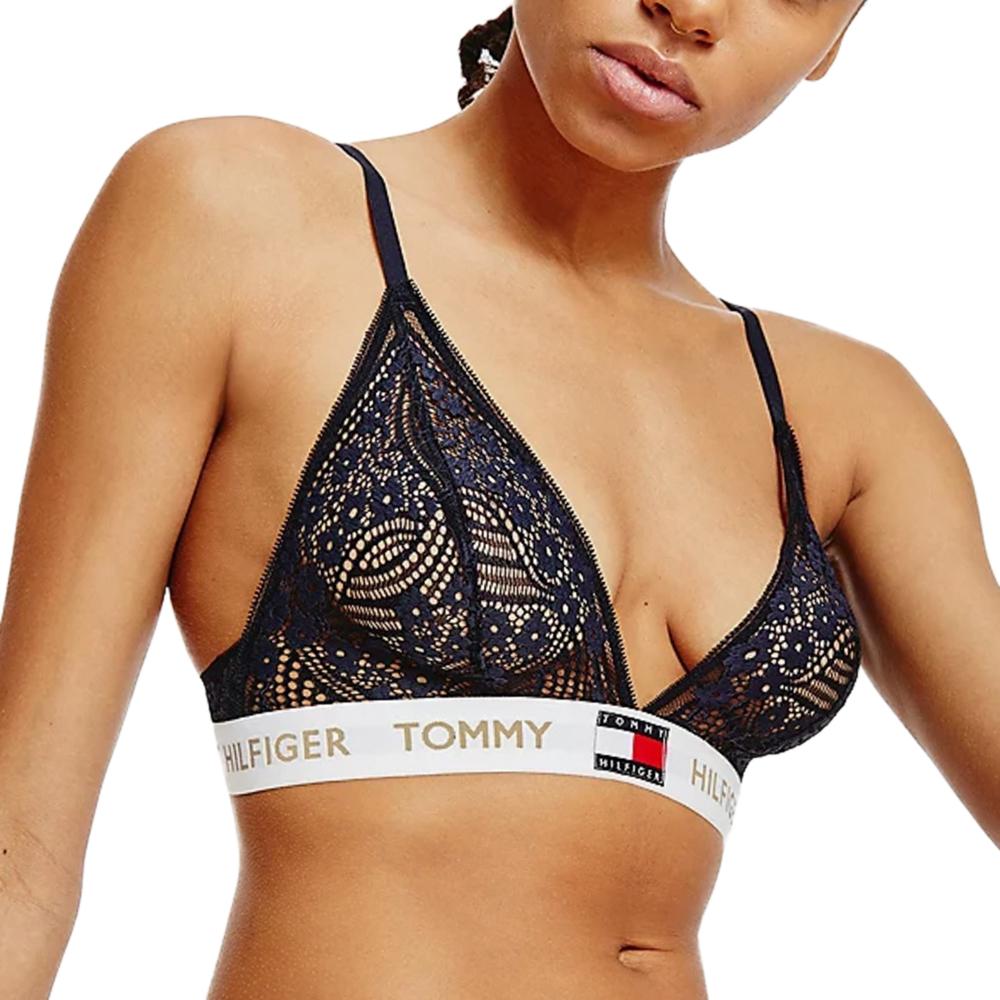 Soutien-Gorge Noir Femme Tommy Hilfiger Bralette pas cher