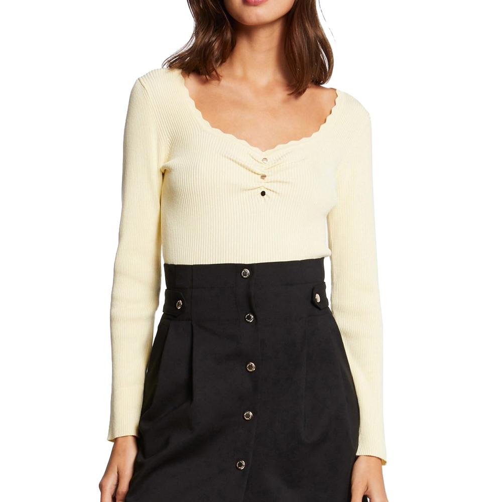 Pull Jaune Femme Morgan Clodi pas cher