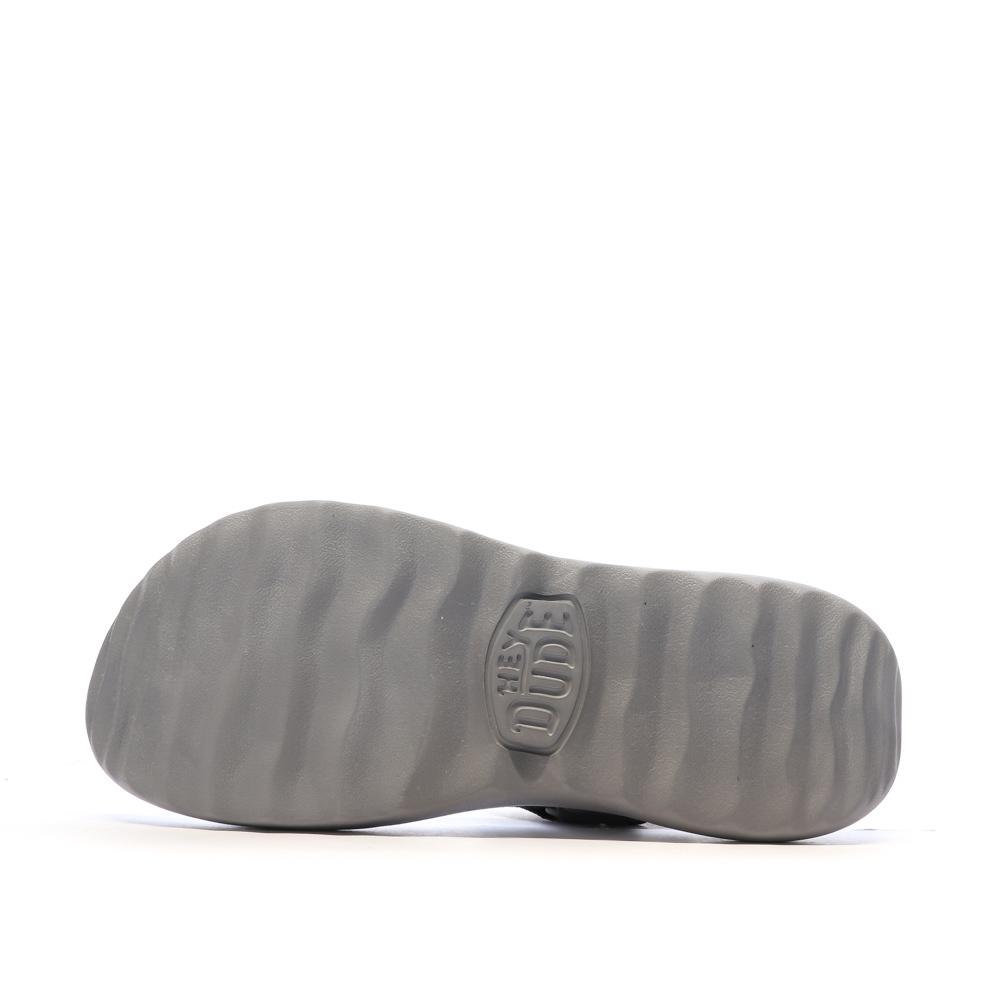 Sandales Grises Homme Hey Dude Carson 40712 vue 5