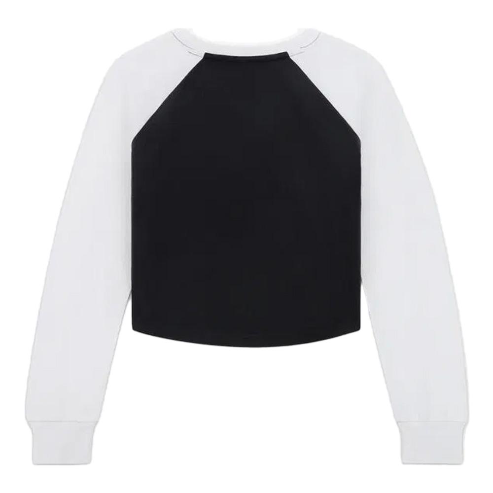 T-Shirt Noir Femme Converse Cozy Raglan vue 2
