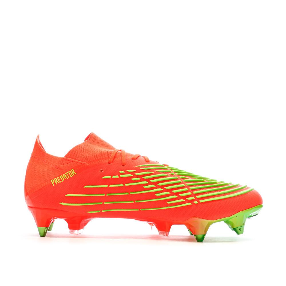 Chaussures de football Orange Homme Adidas Predator Edge.1 vue 2