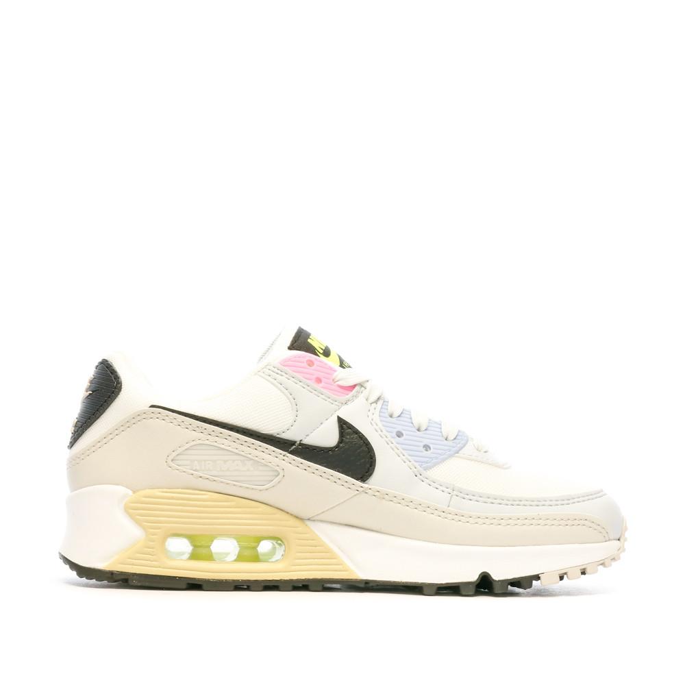 Baskets Blanches Femme Nike Air Max 90 vue 2