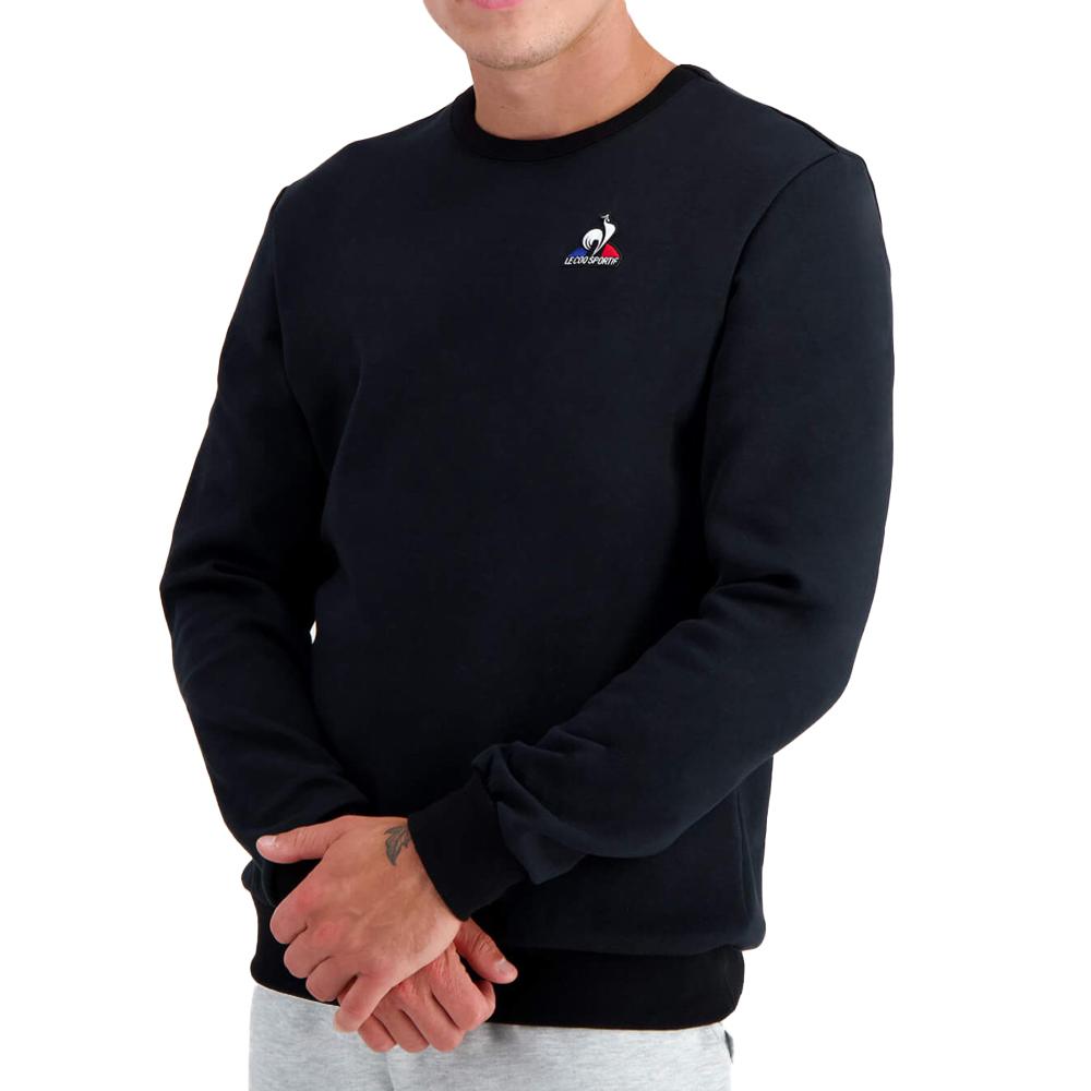 Sweat Noir Homme Le Coq Sportif Crew pas cher