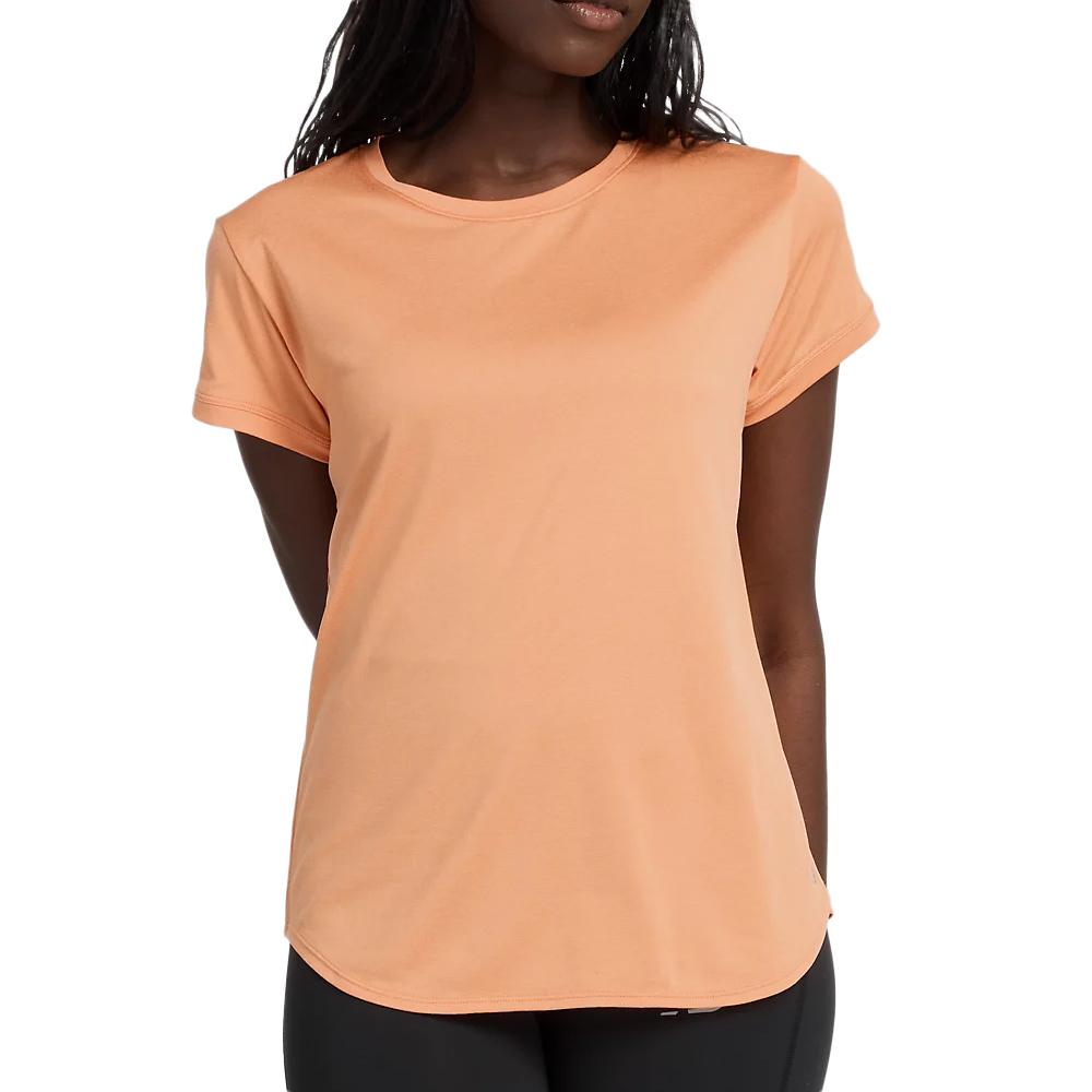 T-shirt Orange Femme New Balance WT11452EAE pas cher