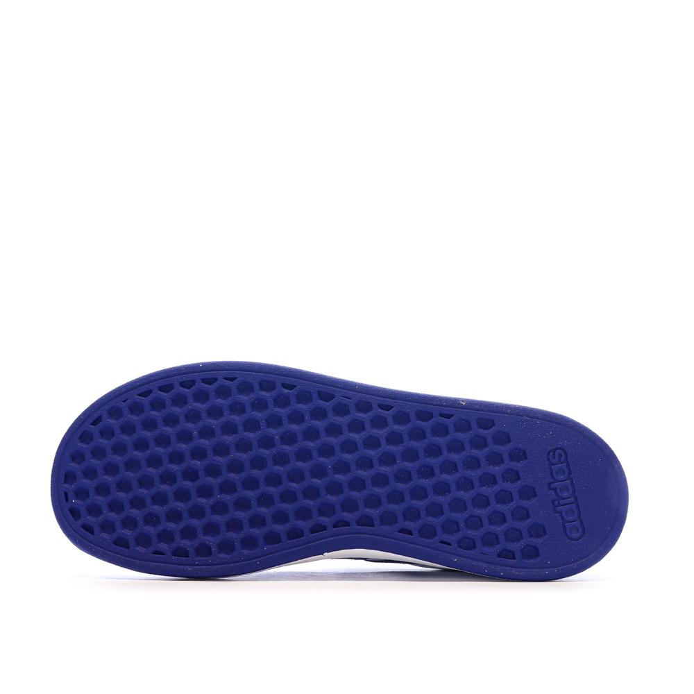 Baskets Blanc/Bleu Garçon Junior Adidas Grand Court 2.0 vue 5