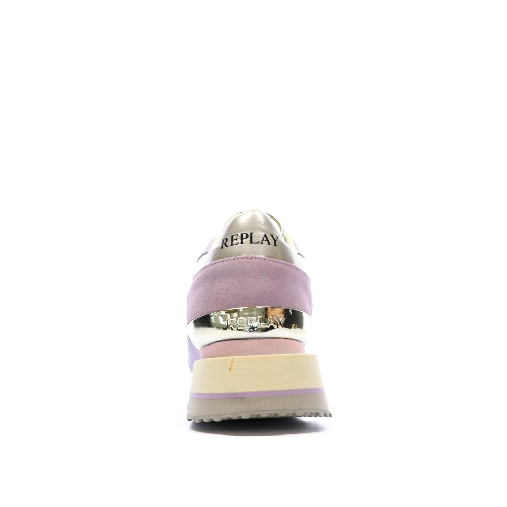Baskets Rose/Lilas Femme Replay GWS4M vue 3