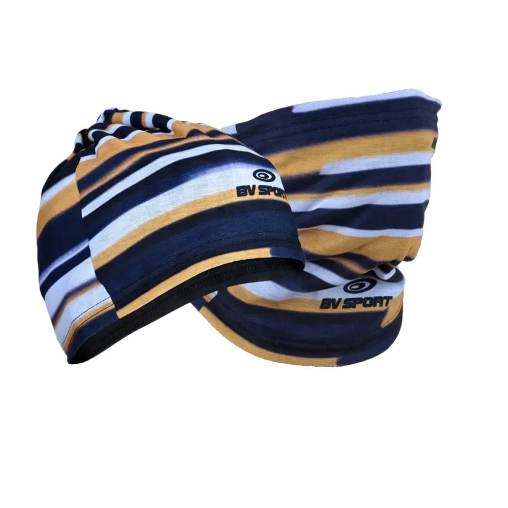 Bonnet Multifonction Noir/Jaune/Blanc Homme BV SPORT 961 pas cher