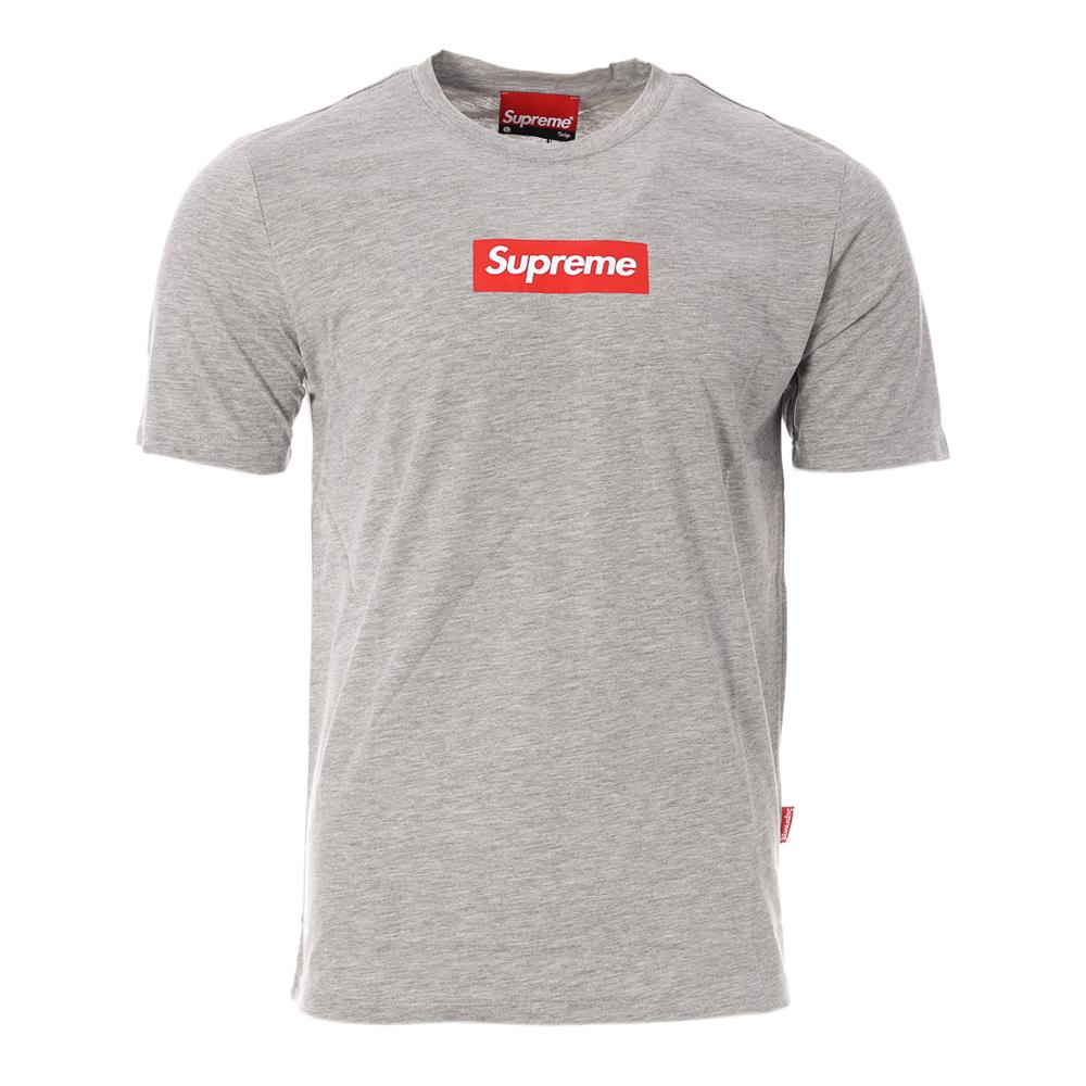 T-shirt Gris/Rouge Homme Supreme Grip Michael pas cher