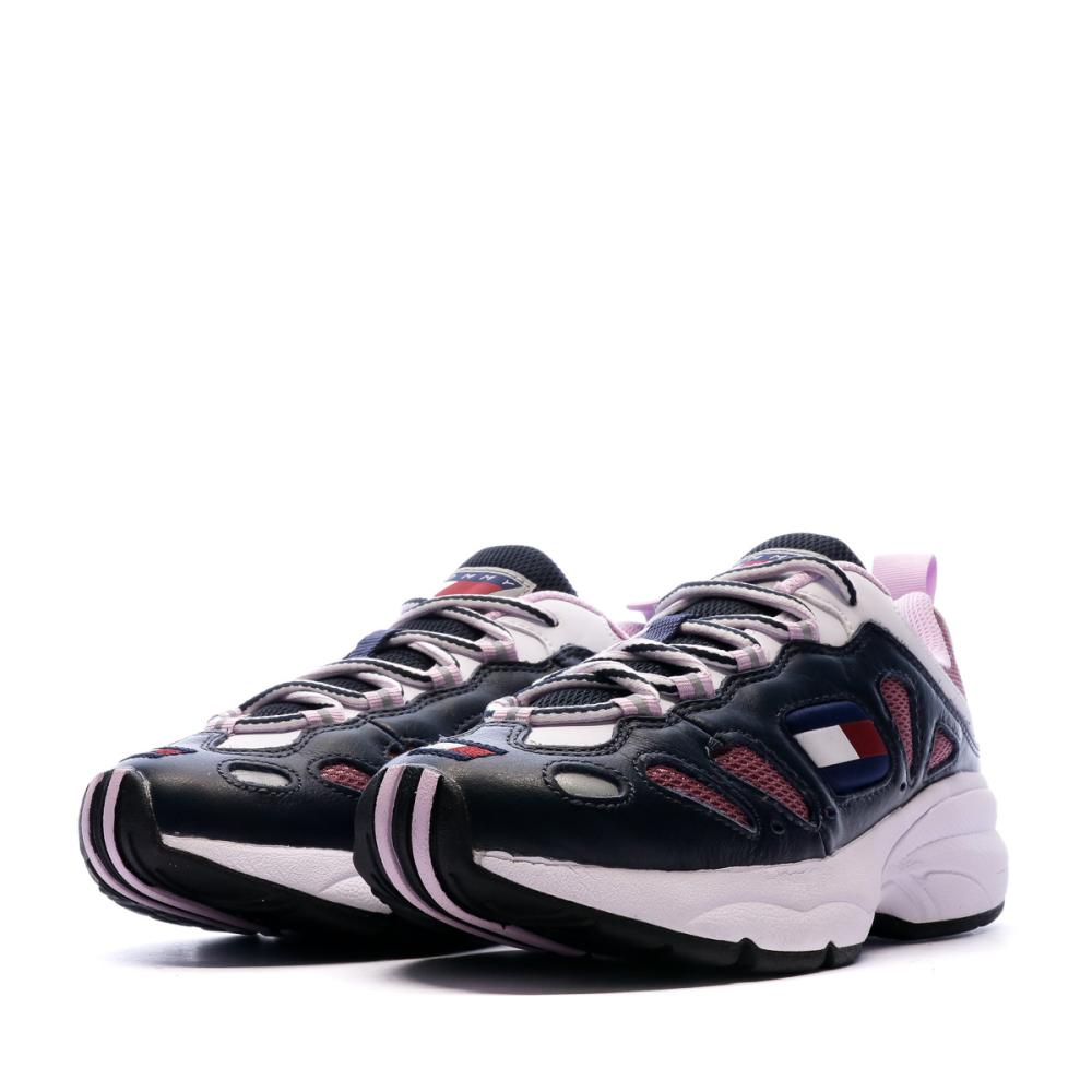 Baskets Marine/Rose Femme Tommy Jeans Heritage vue 6