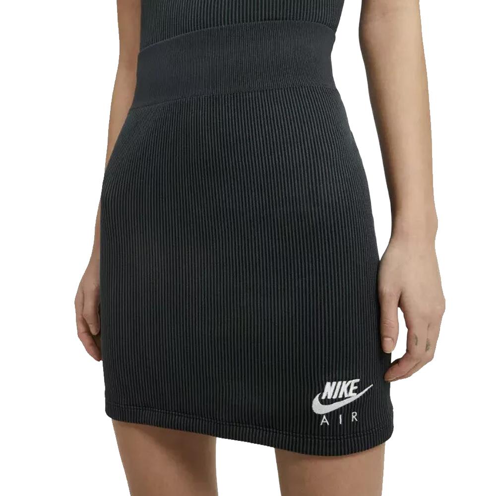 Jupe Noir Femme Nike Air Skirt Rib pas cher