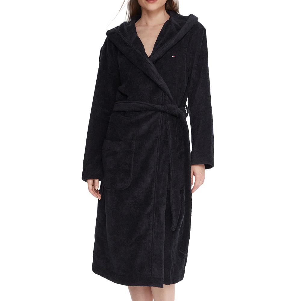 Peignoir Marine Femme Tommy Hilfiger Towelling pas cher