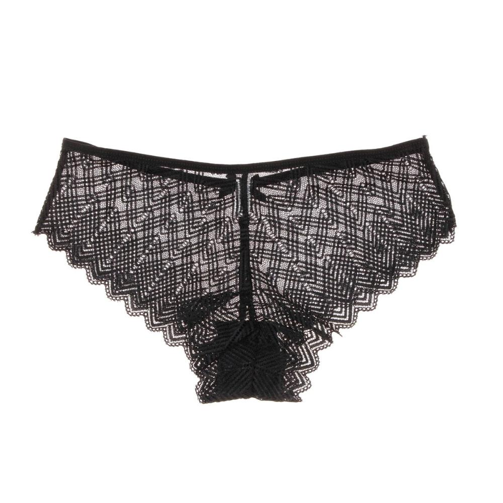 Tanga Noir Femme Les Petites Bombes Rose vue 2