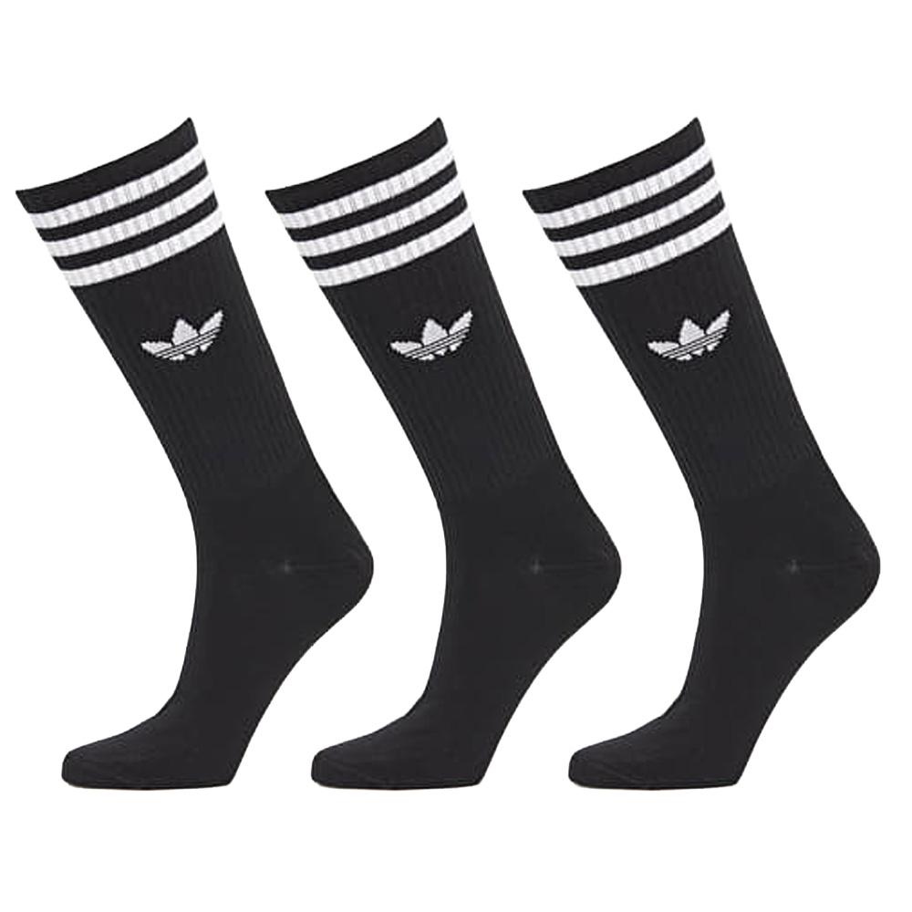 Lot de trois paires de chaussettes Noires Homme Adidas High Crew vue 2
