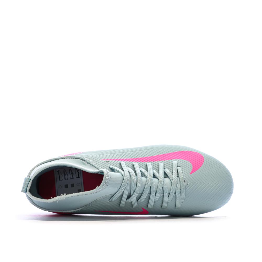 Chaussures de football Turquoise/Rose Garçon Nike Jp Superfly 10 Club vue 4