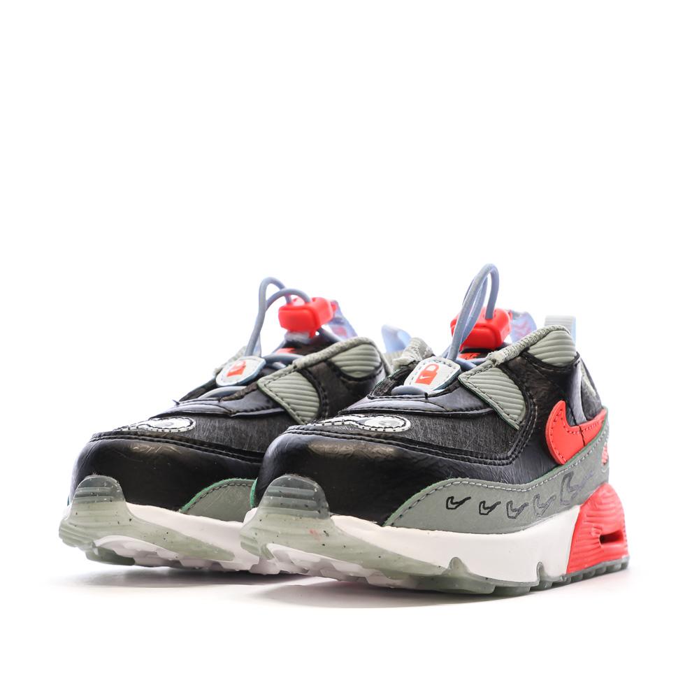 Baskets Noir Garçon Nike Air Max 90 Toggle vue 6