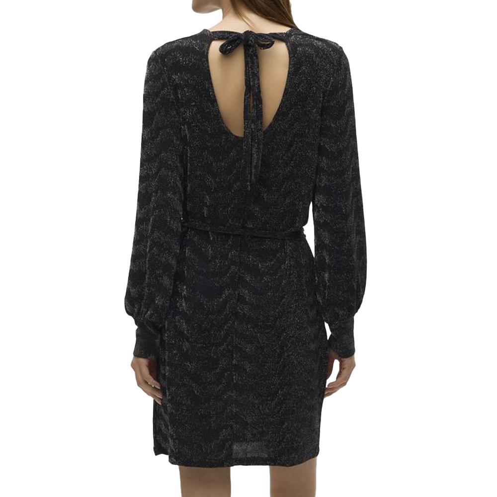 Robe Noir/Argent Femme Vero Moda Lucy vue 2