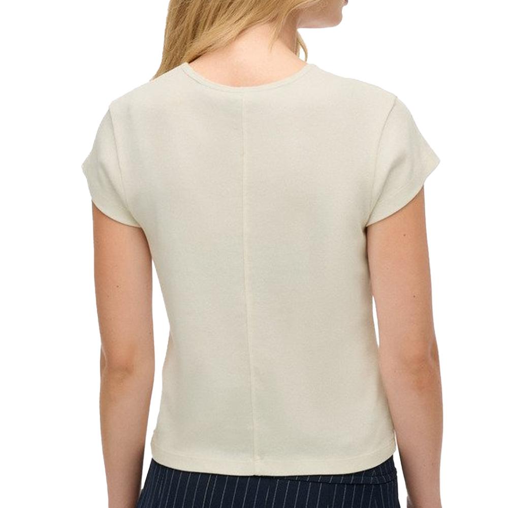 T-shirt Blanc Femme Superdry Athletic Essential vue 2