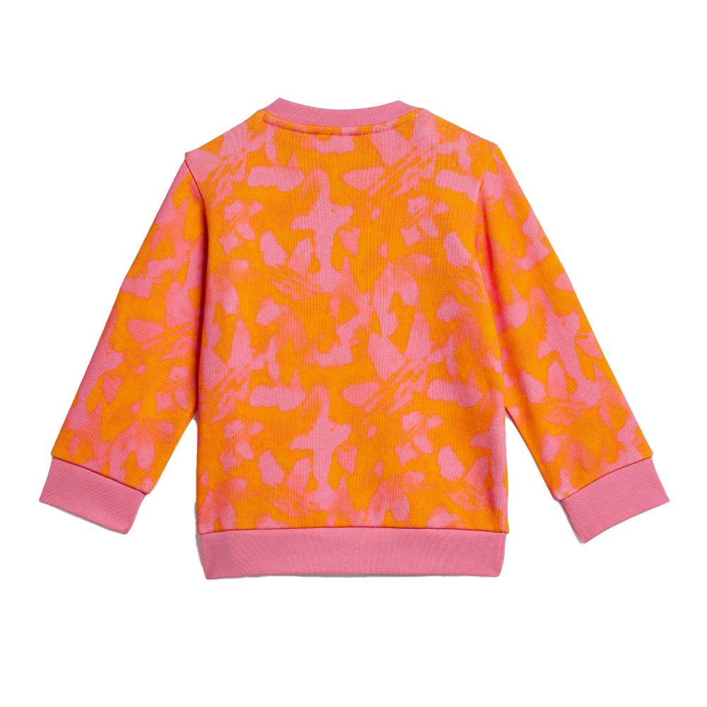 Survêtement Orange/Rose Fille Adidas Crew Set vue 2