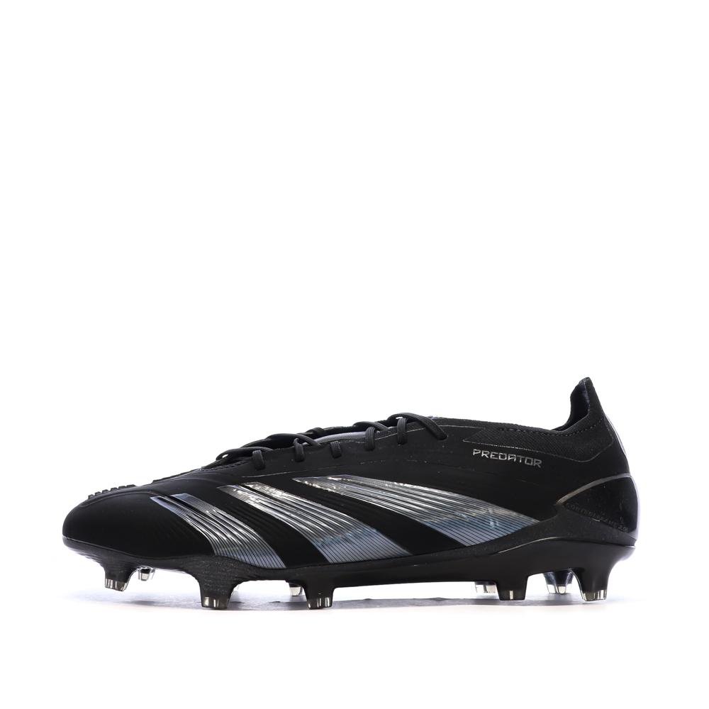 Chaussures de Foot Noires Homme Adidas Predator Elite FG pas cher