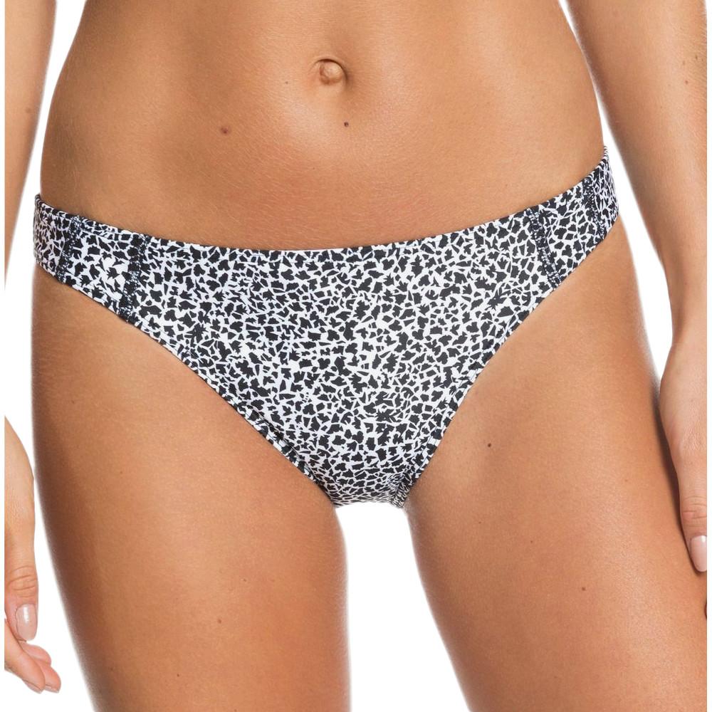 Bas de maillot de bain Blanc/Noir Femme Roxy Pop Surf Mod pas cher