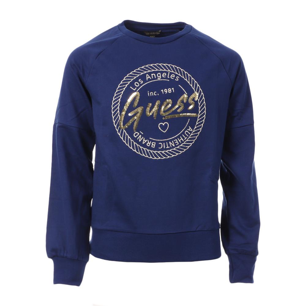 Sweat Bleu Fille Guess Active Top pas cher