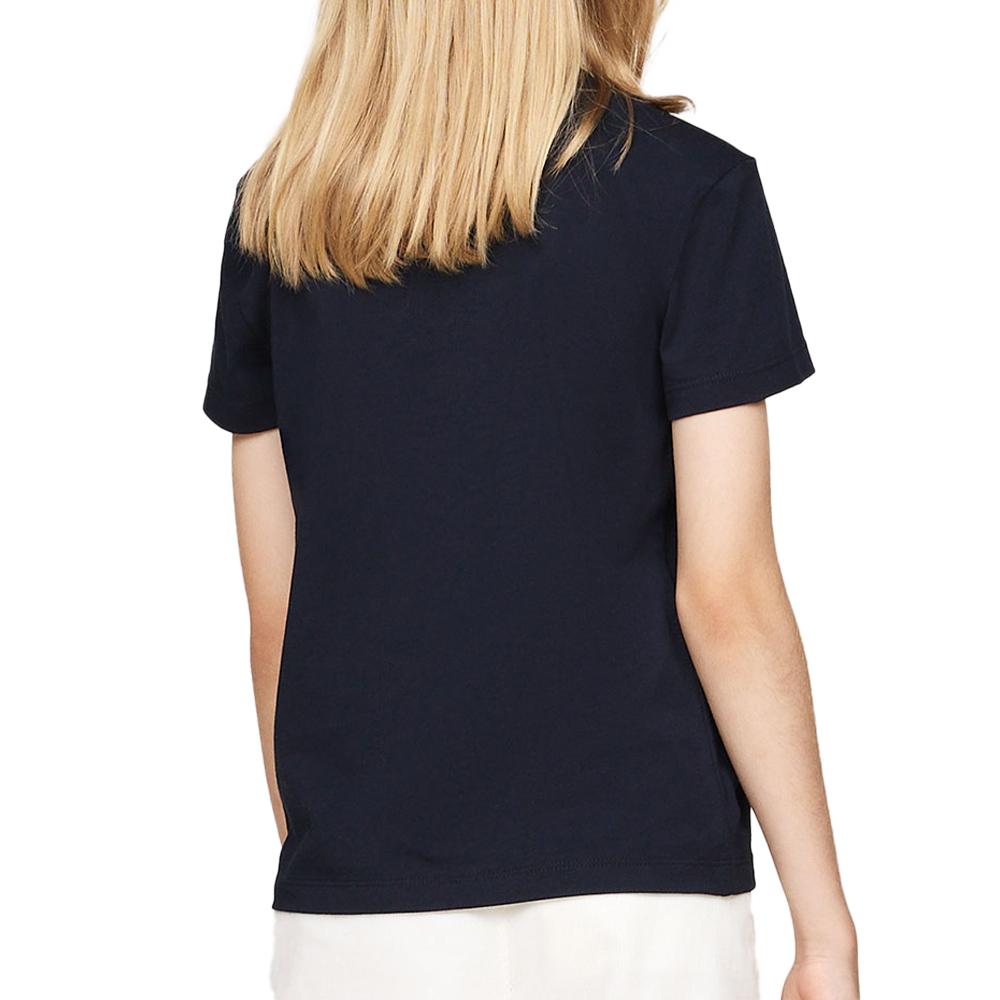 T-shirt Noir Fille Tommy Hilfiger Foil vue 2