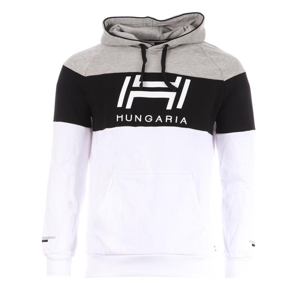 Sweat Blanc/Gris/Noir Homme Hungaria Love joy pas cher