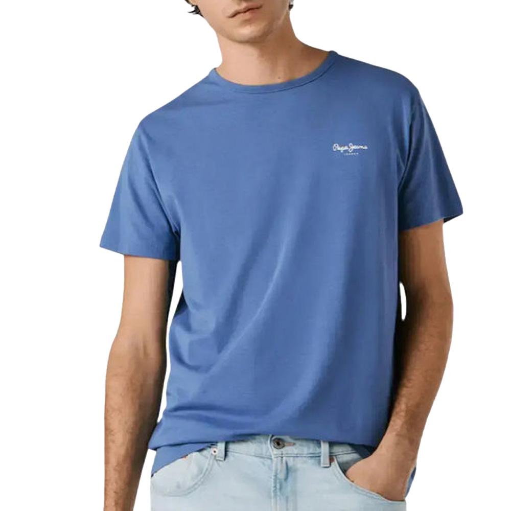 Camiseta azul real para hombre Pepe Jeans Original barato