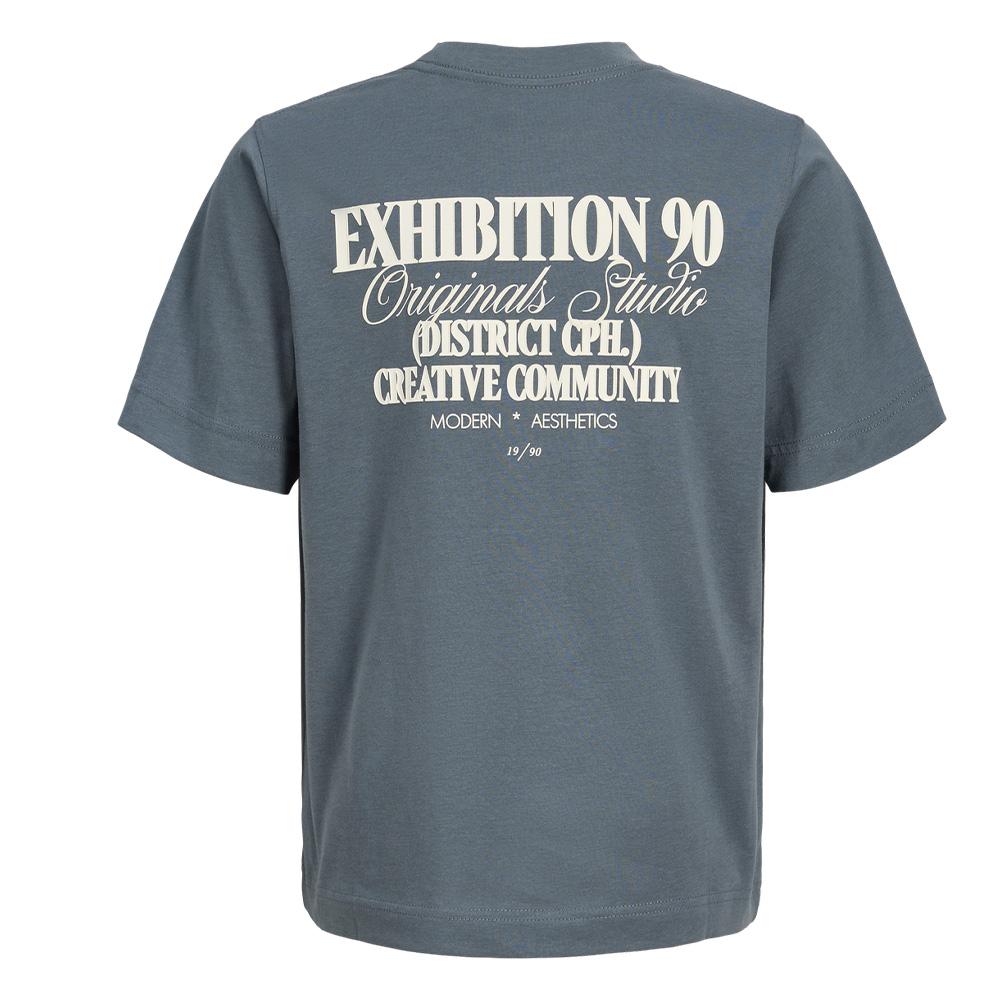 T-Shirt Bleu Garçon Jack & Jones Roxbury vue 2