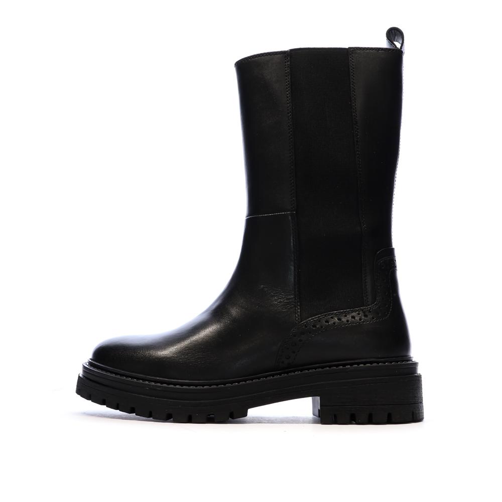 Bottes Noir Femme Geox Iridea pas cher