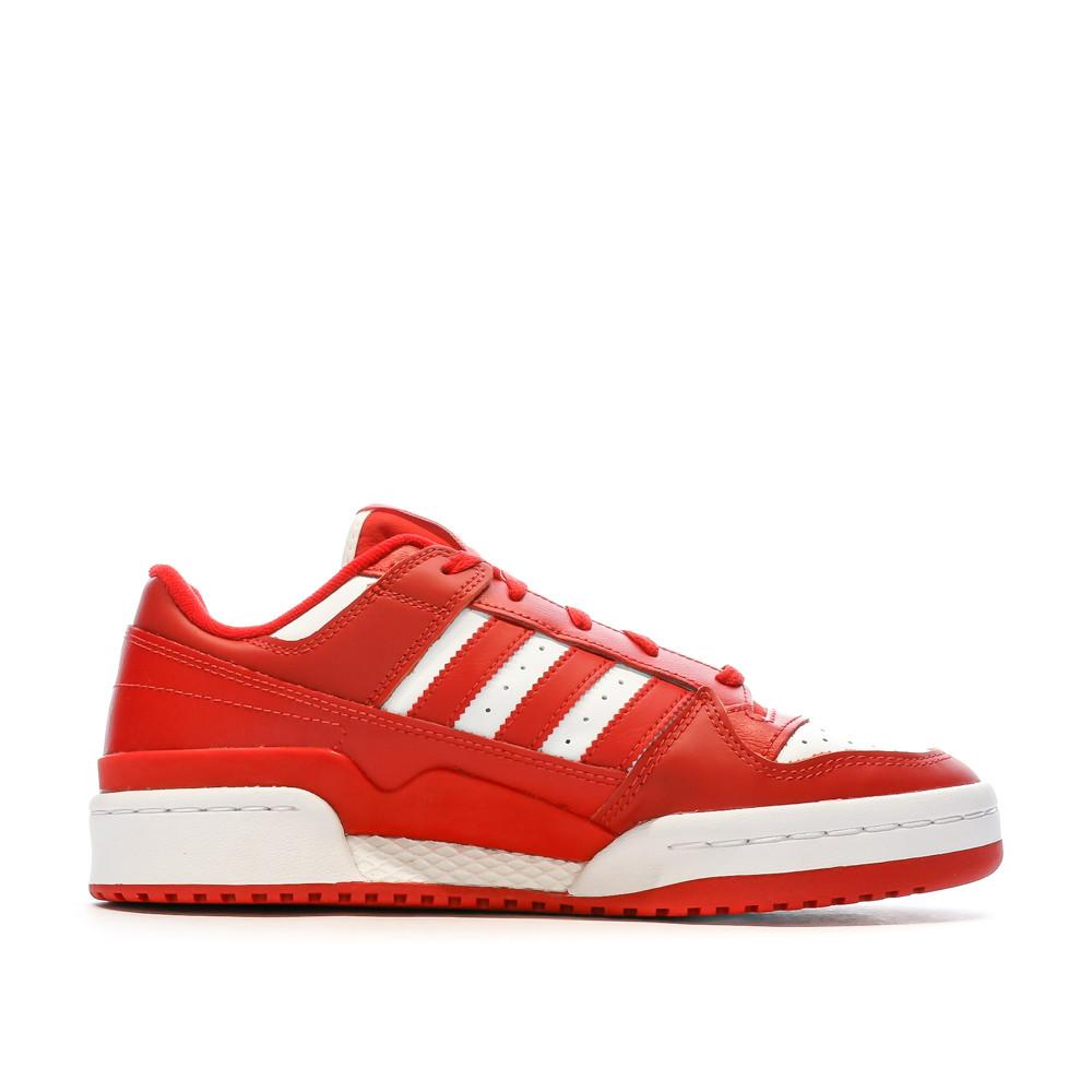 Baskets Rouge Homme Adidas Forum vue 2