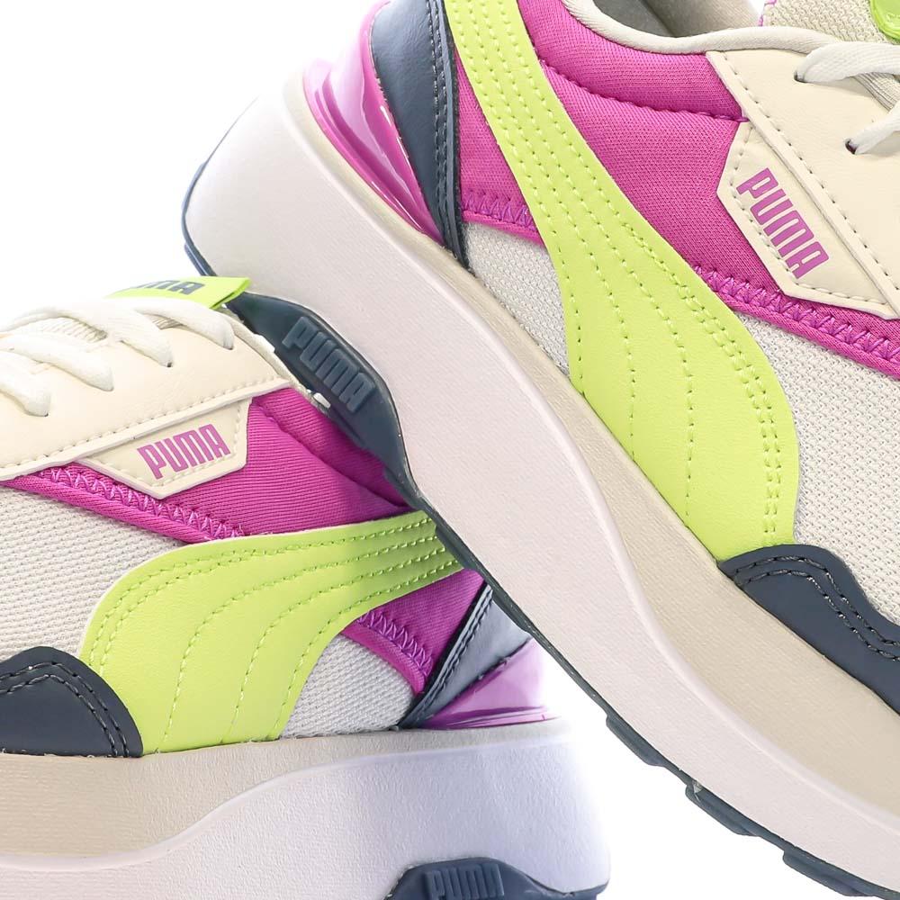 Baskets Blanche/Jaune Femme Puma Cruise Rider vue 7