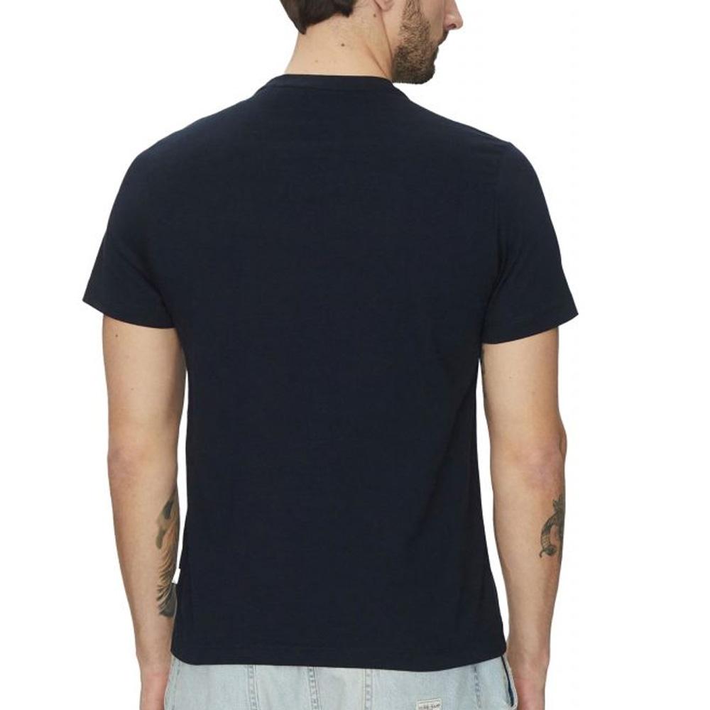 T-shirt Marine Homme Guess Palm Tree vue 2