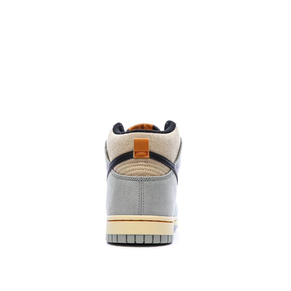 Dunk High Retro Beige/Bleu Homme Nike vue 3