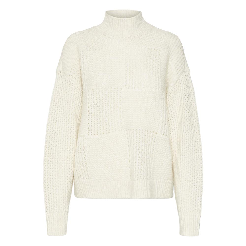 Pull Écru Femme Vero Moda Moon vue 3